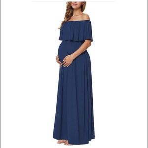 Off The Shoulder Maternity Dress